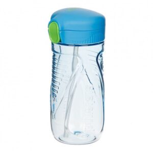 Bouteille avec Paille, Bleue