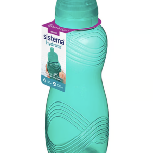 Bouteille à boire avec motif de vagues - Teal (600 ml)
